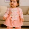 Baby girl 3D bear frock (3months-to-9months)