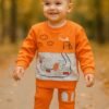 Kids sweatshirt dress-Boys 3D print shirt and trouser (3months-to-9months)
