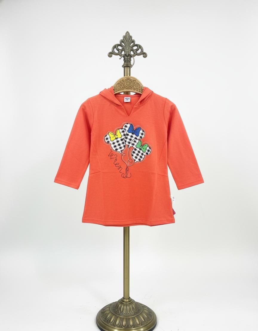 Printed hooded shirt for Girls - Image 3